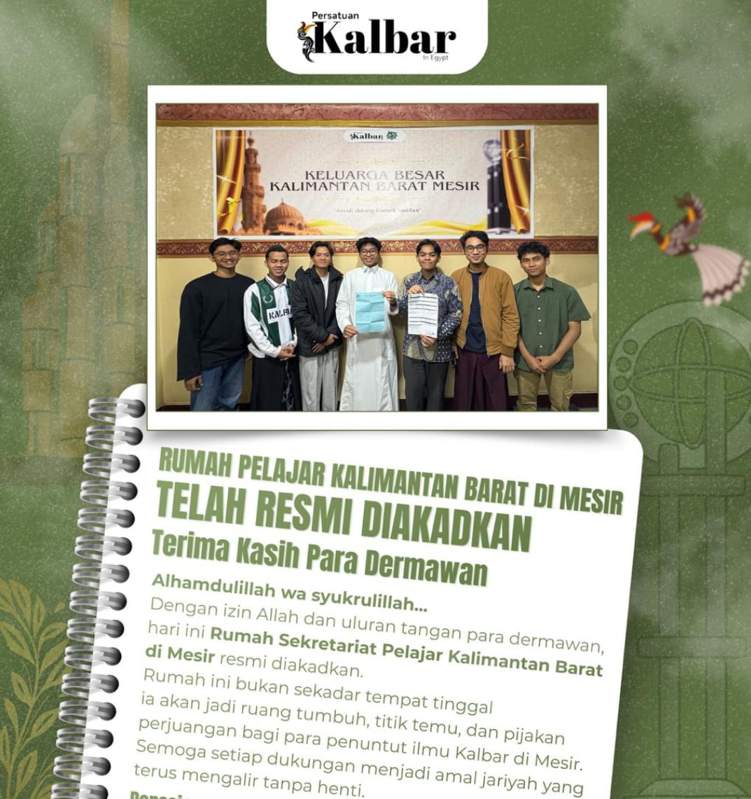 Set Up Student Center Kalimantan Barat Di Cairo